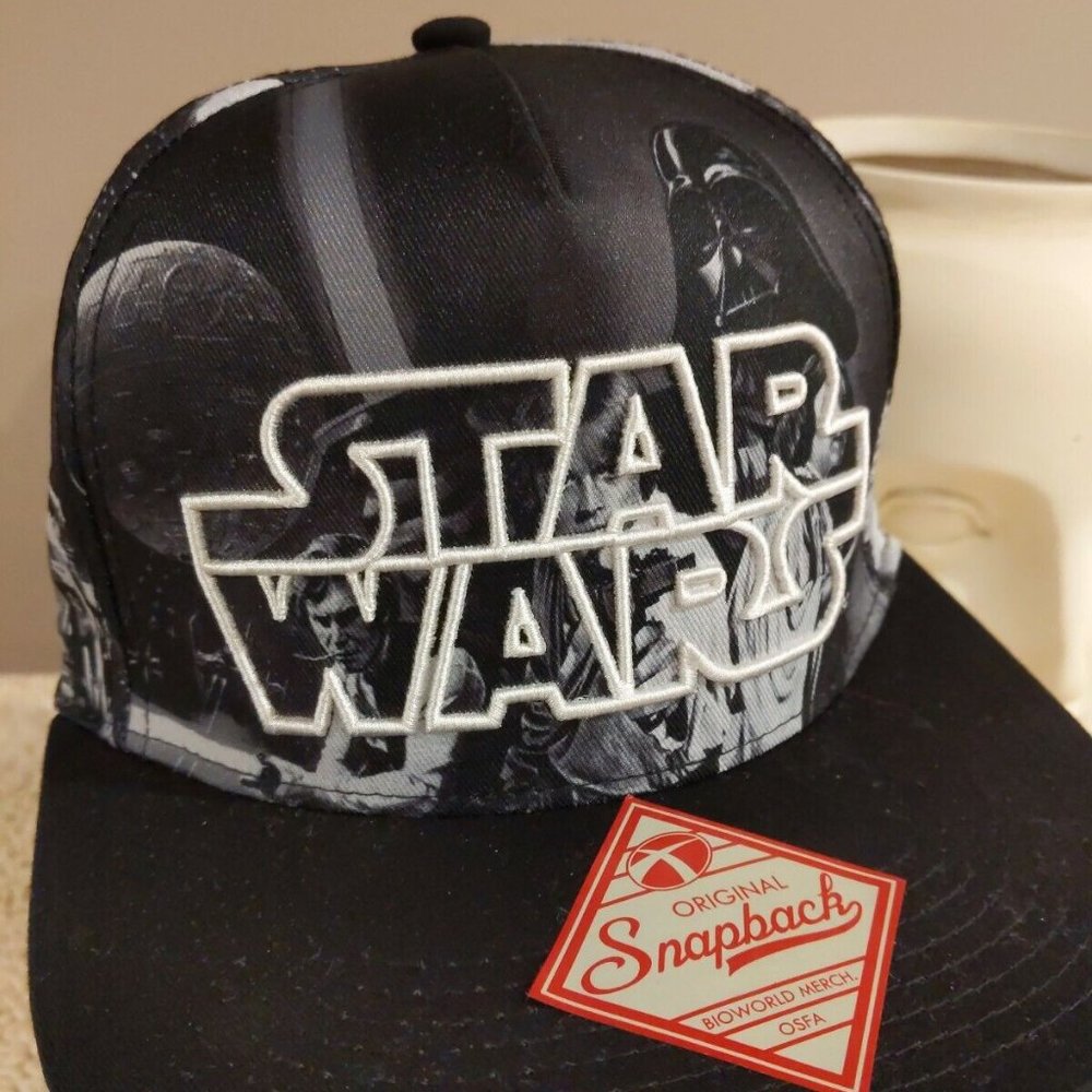 STAR WARS Character Embroidered Hat Snapback Lucasfilm LTD RN#115665 - Picture 1 of 13